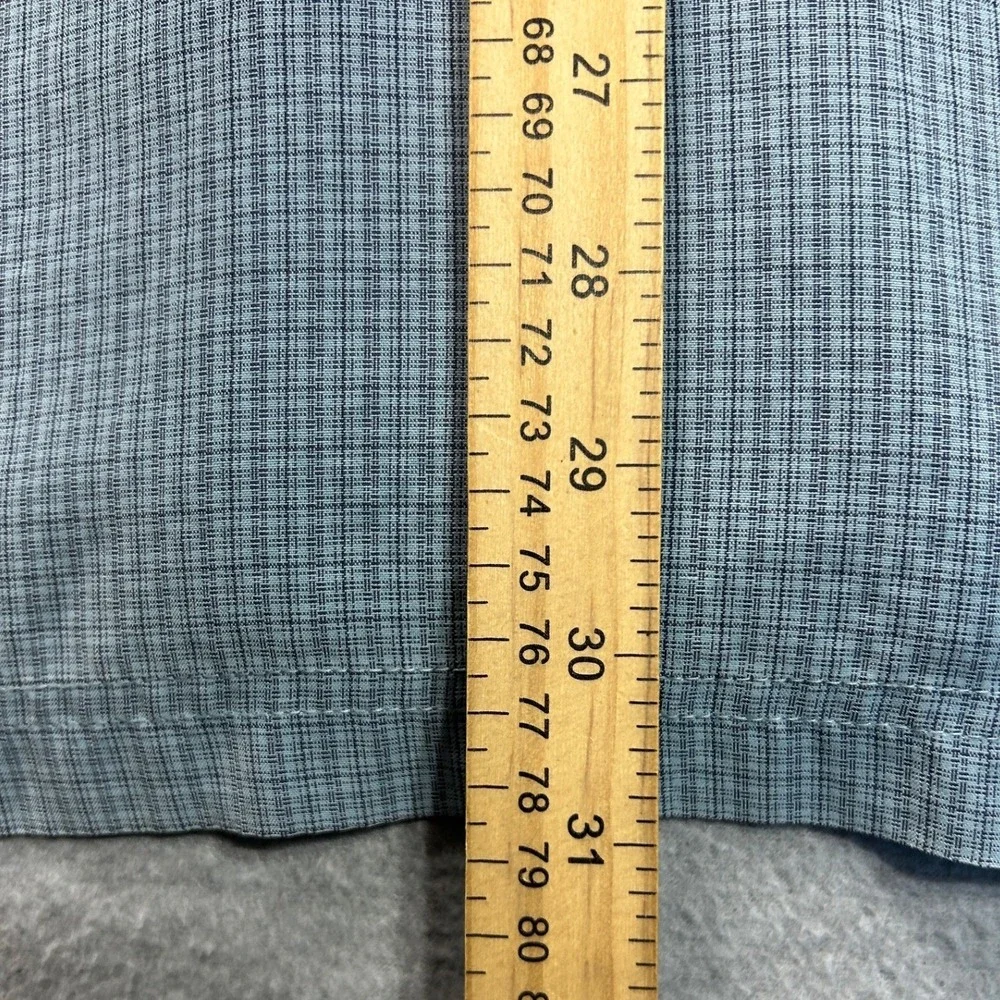 The North Face Hiking Shirt Mens XXL Blue Short Sleeve Performance Outdoor Check
